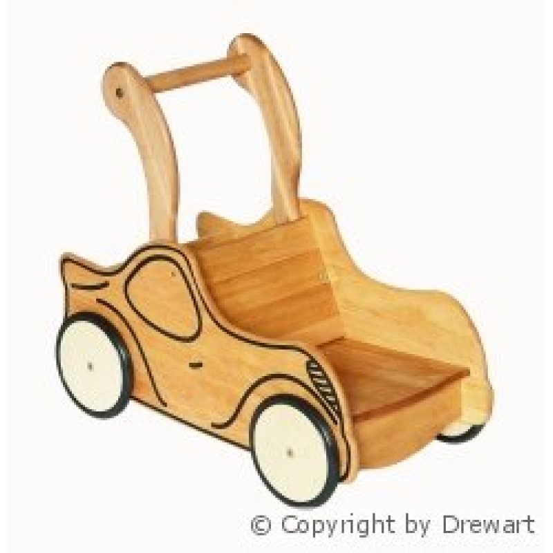 Puppenwagen Lauflernwagen Auto aus Holz von Drewart, Erzgebirgische Puppenwagen Holz Lauflernwagen Gebraucht ~ Puppenwagen Lauflernwagen Auto aus Holz von Drewart, Erzgebirgische