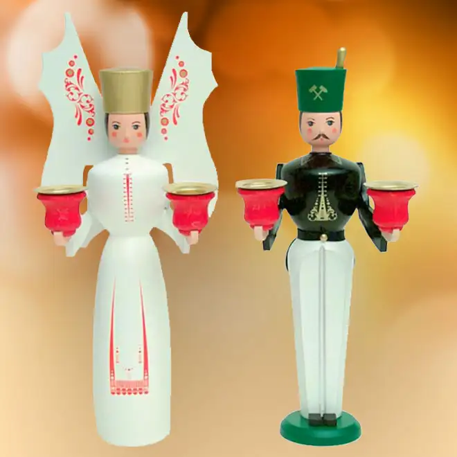 Grafik: Zwei Engel nebeneinander