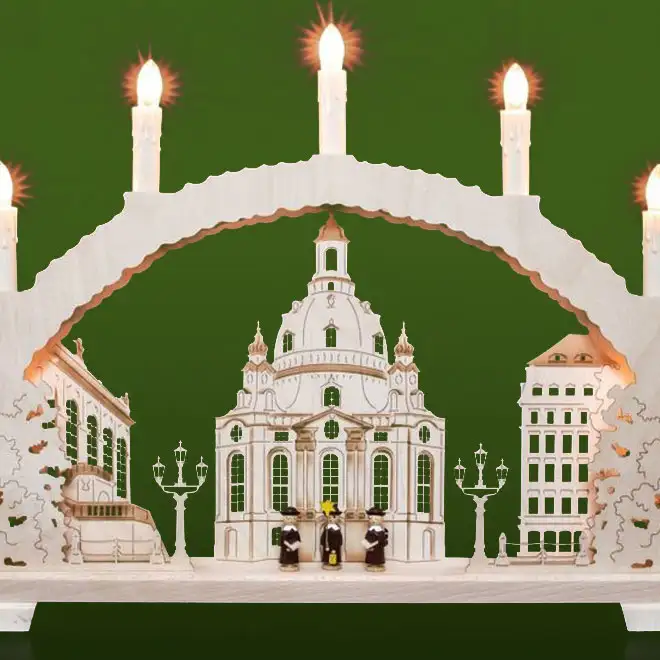 Grafik: Licherbogen mit Frauenkirche