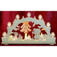 Schwibbogen Weihnachtsmann 2D