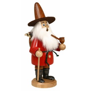 DWU Räuchermann Wichtel Holzsammler rot