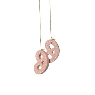 KWO Baumbehang Brezel rosa
