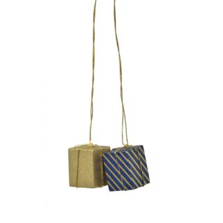 KWO Baumbehang Pakete gold / blau