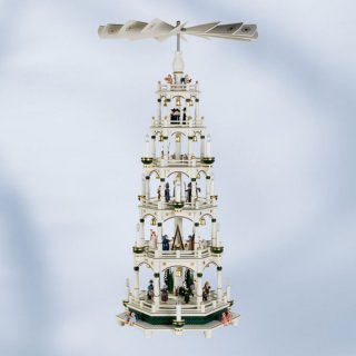 KWO Pyramide fünfstufig weiß-grün, elektrisch