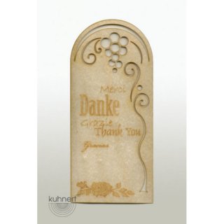 Kuhnert Flaschenetikett - Danke