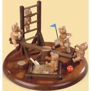 Müller Spieldose Motivplatte Bärenspielplatz