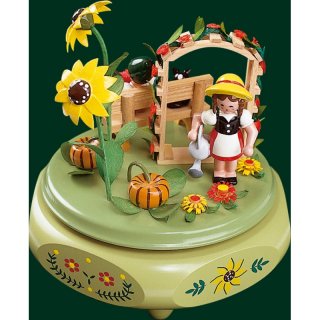 Richard Gläser Spieldose Gartenidyll