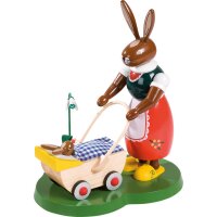 Richard Glässer Hase mit Kinderwagen