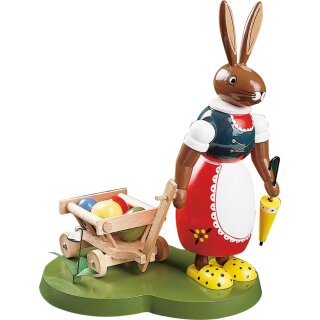 Richard Glässer Hase mit Handwagen