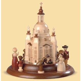 Motivplatte für Spieldose von Müller mit Historischen Figuren an der Frauenkirche