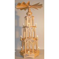 Seidel Pyramide 3-stöckig ohne Figuren gotisch 1-...