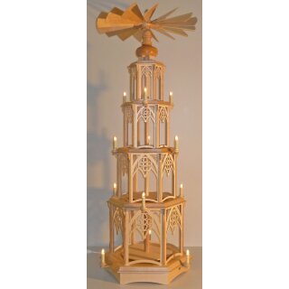 Seidel Pyramide 4-stöckig ohne Figuren gotisch 1 - elektrisch