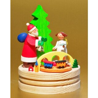 Graupner Spieldose Weihnachtsmann mit Christkind