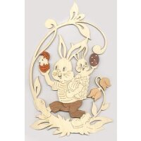 Kuhnert Fensterbild Hase mit Hasenbaby