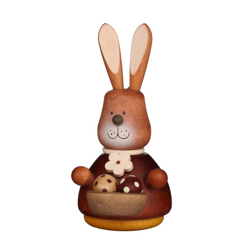 Ulbricht Osterhase Mann Mit Eierkorb – 23 Cm, Traditionelle Weihnachts- & Osterdekoration