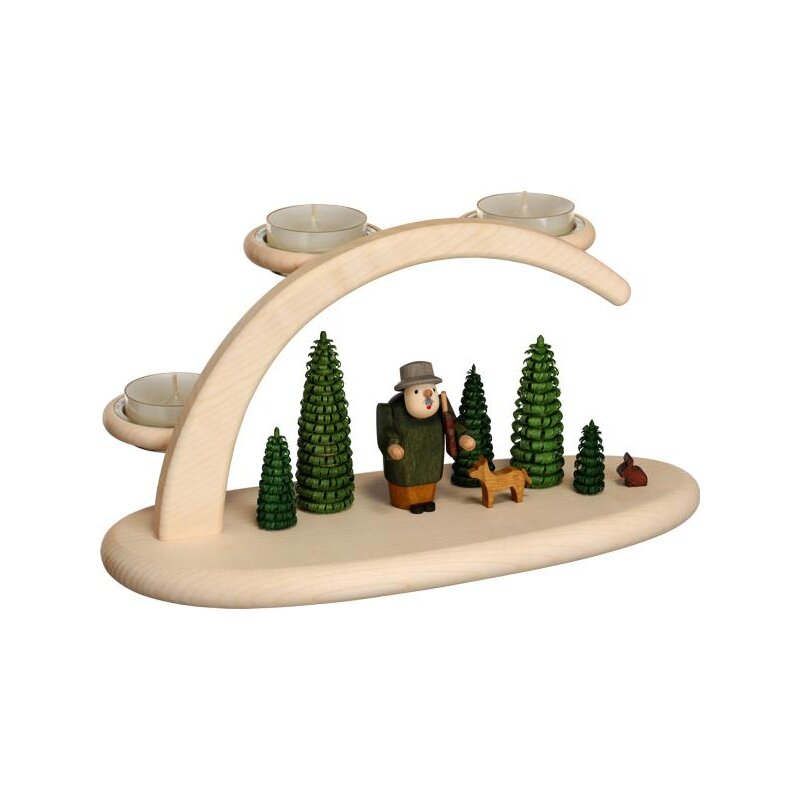 Figurina Per Spargi Incenso Seiffener Volkskunst - Nano Del Bosco Con Palla, 19 Cm, Artigianato Originale Dei Monti Metalliferi, Germania