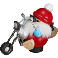 Kugelräucherfigur Biker Nikolaus