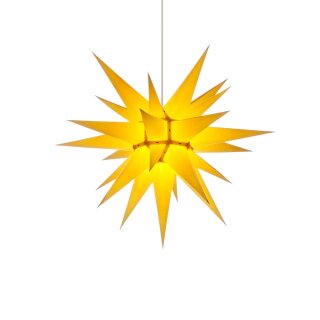 Herrnhuter Weihnachtsstern I6 gelb mit Beleuchtung