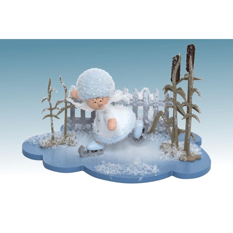 Drechslerei Kuhnert Schneeflöckchen Figur - Handgemachte Holzdekoration Aus Dem Erzgebirge