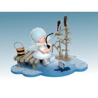 Kuhnert Schneeflöckchen Eisangler auf Wolke