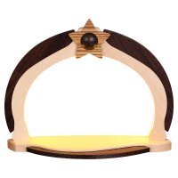 Zeidler LED-Design Lichterbogen Natur/Wenge -...