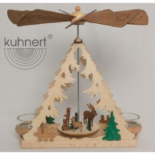 Kuhnert Teelichtpyramide mit Waldtieren