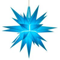 Herrnhuter Weihnachtsstern blau aus Kunststoff Ø13cm