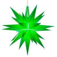 Herrnhuter Weihnachtsstern grün aus Kunststoff...