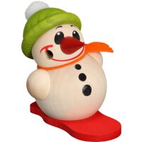 Kugelr&auml;ucherfigur Cool Man klein mit Snowboard und...