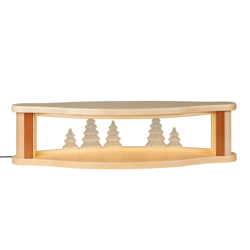 Schwibbogen-Fensterbank Schwibbogenerhöhung Mit Schneemann Und Beleuchtung Bxhxt 52x10x10cm S0o8z0ah