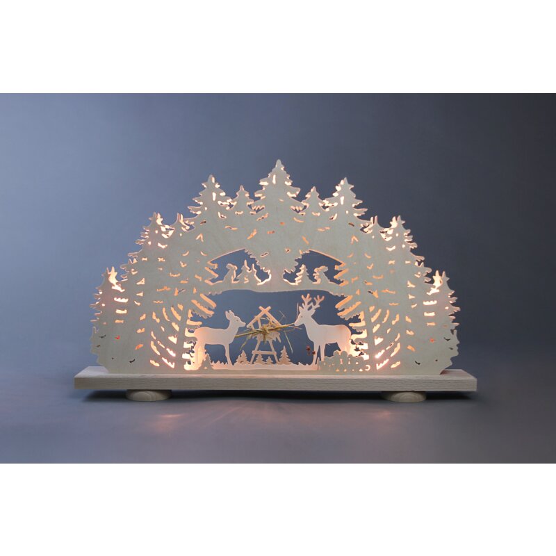 Krippen-Futterkrippe Mit Dach - 9cm Hohe Weihnachtskrippe Zubehör In Dunkler Farbe