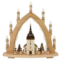 Lenk und Sohn Schwibbogen Dorfkirche mit...