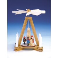 Knuth Neuber Tischpyramide Weihnachtsmann und Striezelkinder