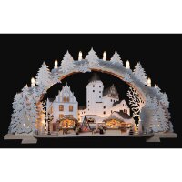 Tietze Lichterbogen Schlossweihnacht verschneit mit LED...