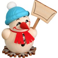 Kugelräucherfigur Cool Man mit Schneeschieber
