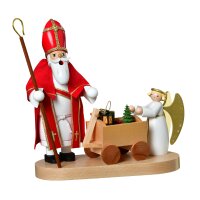 KWO Räuchermann Heiliger St. Nikolaus mit Christkind