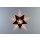 Weigla Fensterbild Stern Seiffener Kirche weiss/braun LED