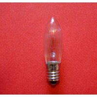 Ersatzglühlampen Tropfenkerze 12 V / 3 W 5´er...