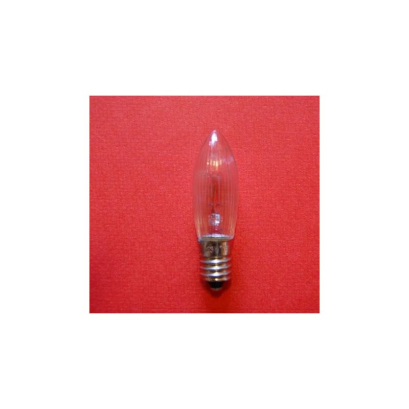 Ersatzglühlampen Tropfenkerze 34 V / 3 W (auch für 29 V) 5´er Pack E