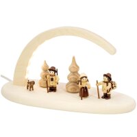 Seiffener Volkskunst eG Lichterbogen Waldleute mit LED...