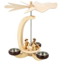 Seiffener Volkskunst Teelichtpyramide Christi Geburt
