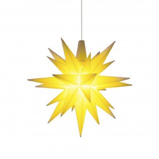 Herrnhuter Weihnachtsstern gelb aus Kunststoff Ø8cm