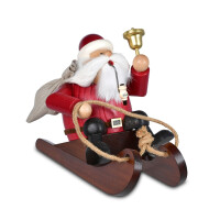 KWO Räuchermann Santa Claus mit Schlitten