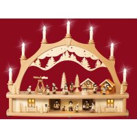 Weisbach Lichterbogen Marktplatz mit bewegten Figuren