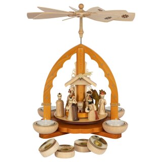 Richard Glässer Tischpyramide Christi Geburt natur