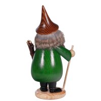 DWU Räuchermann Wurzelzwerg grün Hut braun