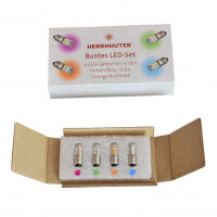 Herrnhuter Weihnachtsstern Buntes LED Set