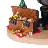 DWU Räuchermann Räuberwichtel mit Schatztruhe...