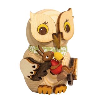Kuhnert Mini Eule mit Osterhase rot