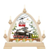 Taulin Rundbogen Eisenbahn farbig - ohne Vorbel.